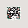 Lying Hoe Sticker