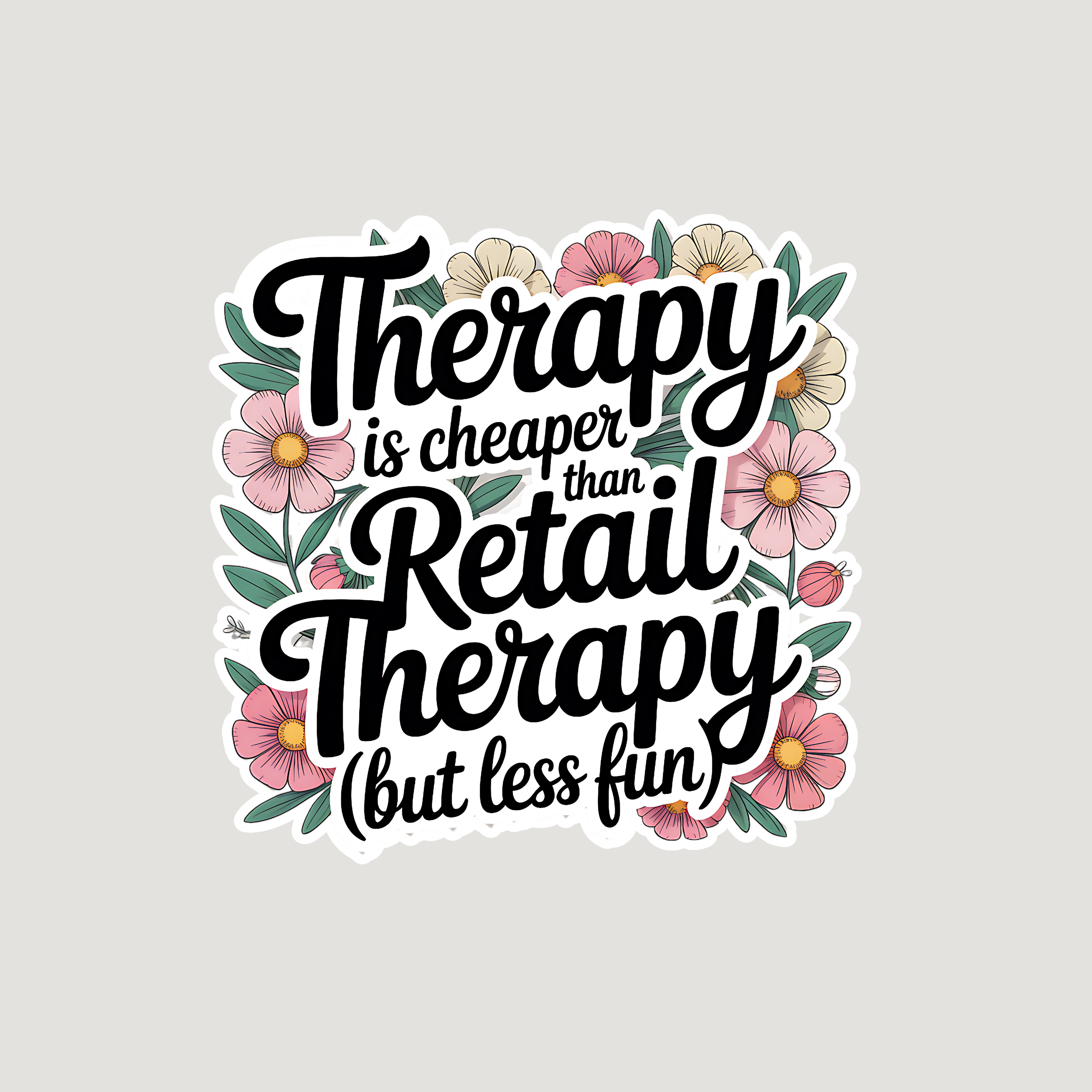 Retail Therapy Sticker